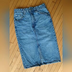 Ardene Midi Denim Skirt, size S